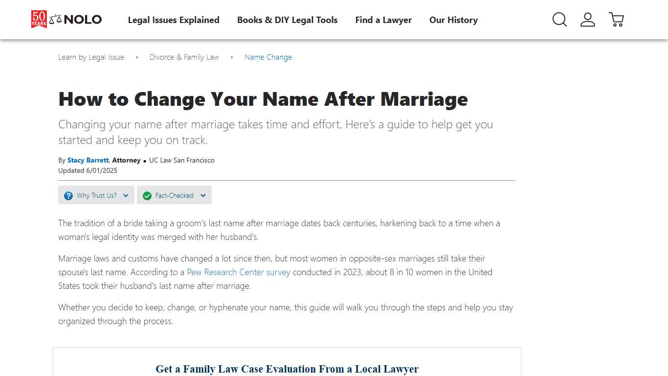Do I Have to Change My Last Name When I Get Married?